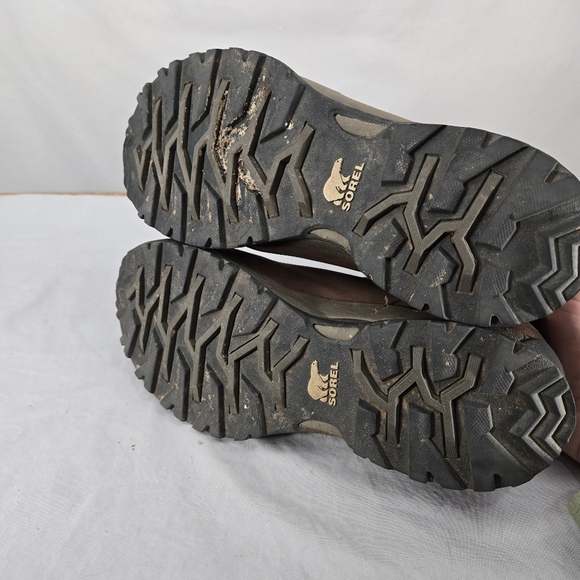 Sorel Mens Paxon Moc Waterproof Leather Slip On Sz 9 Outdoor Hiking Shoe - Picture 8 of 9